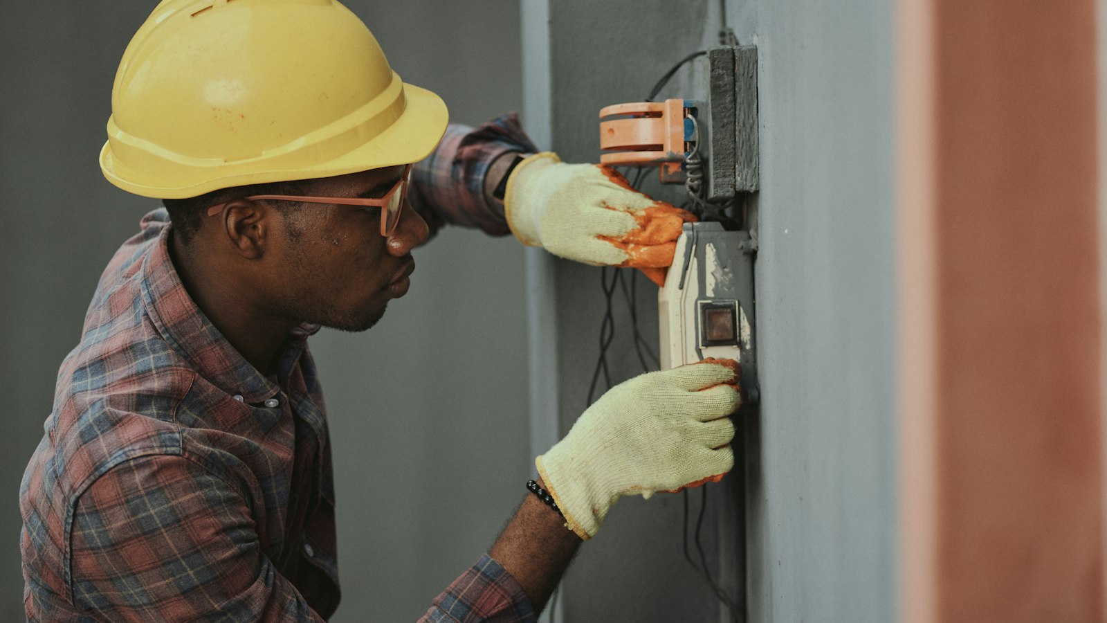 Licensed electrician at work, the kind of real team photo that builds trust on a landing page