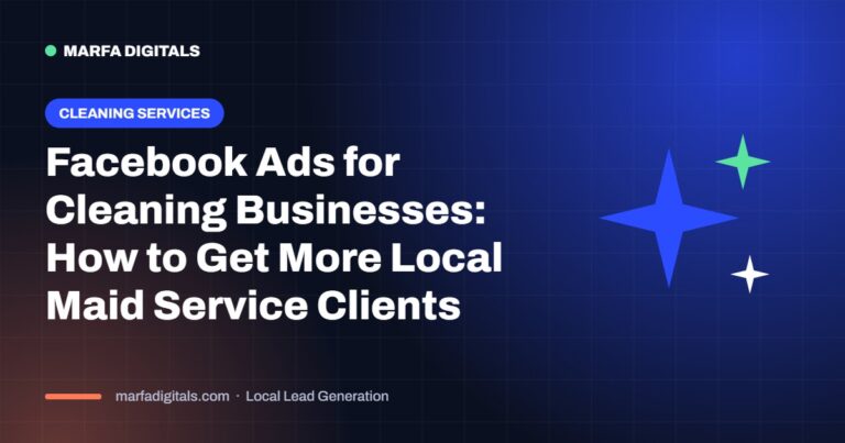 Facebook ads for cleaning business to get more local maid service clients