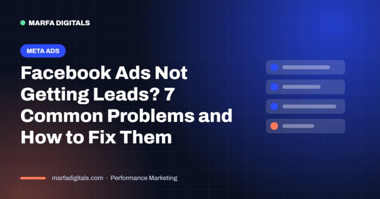 Facebook ads not getting leads fixes featured image