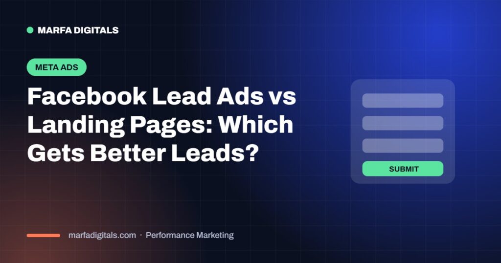 Facebook lead ads vs landing page featured image